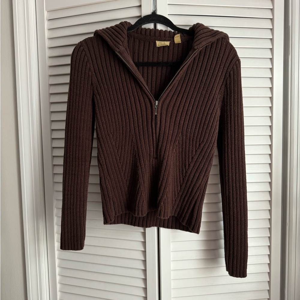 Vtg Half-Zip Sweater
